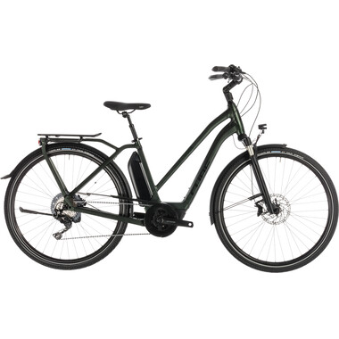 Bicicletta da Città Elettrica CUBE TOWN SPORT HYBRID EXC 500 TRAPEZ Verde 2019 0